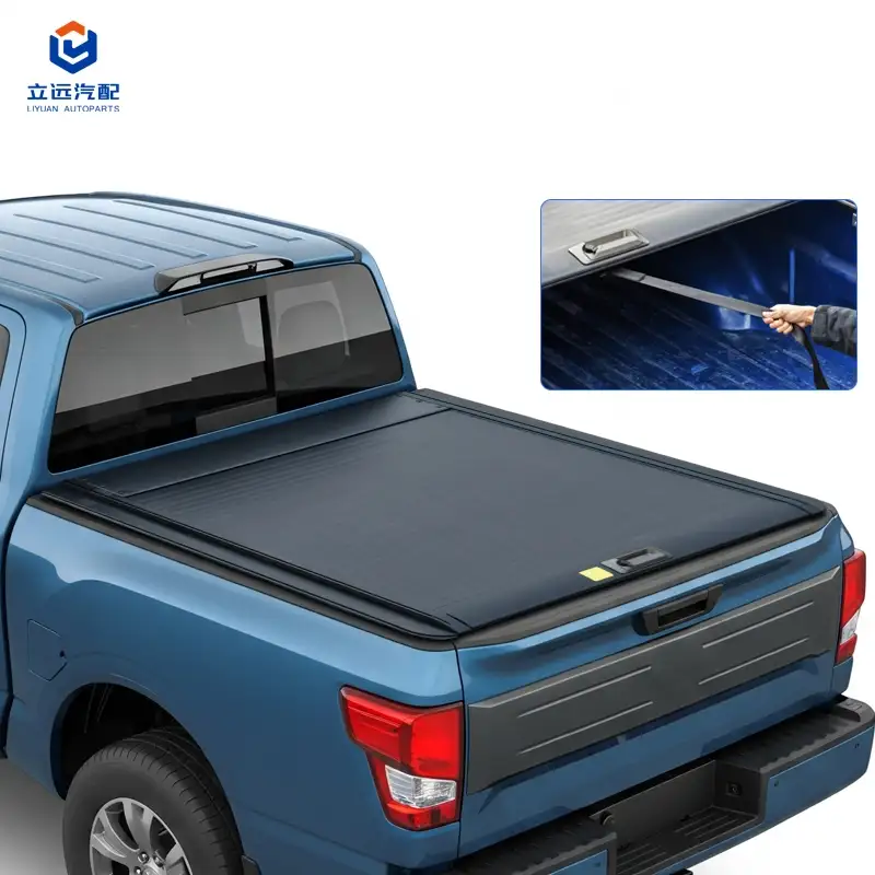 Manuálny pevný hliníkový zaťahovací kryt na tonneau pre Nissan Mitsubishi