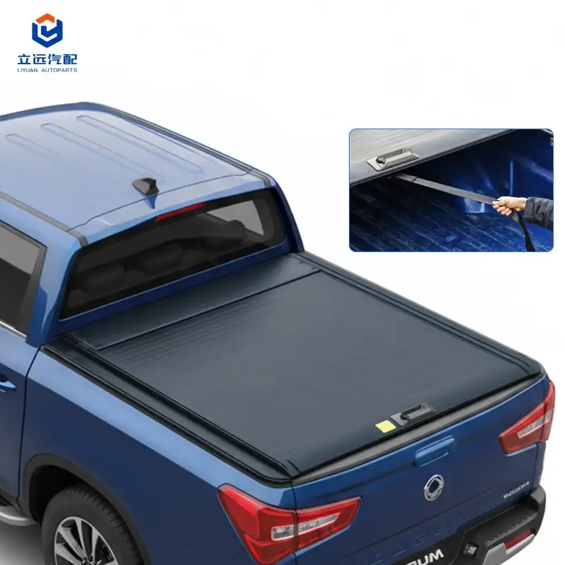 Manuálny pevný hliníkový zasúvateľný kryt tonneau pre Ssangyong