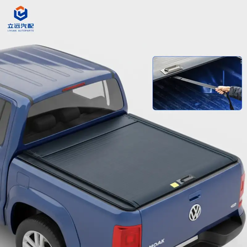 Manuálny tvrdý hliníkový zaťahovací kryt na batožinový priestor pre Volkswagen